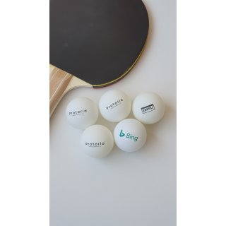 Table tennis Ball white incl. print
