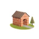 Steinbaukasten Haus klein